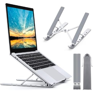 Babacom-Laptop-Stand-9-Levels-Aluminium-Laptop-Stand-Portable-Height-Adjustable-Ventilated-Notebook--B086V28W64
